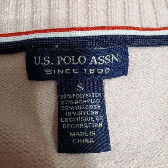 U.S. Polo Assn. Pink V-Neck Sweater - Picture 5 of 5